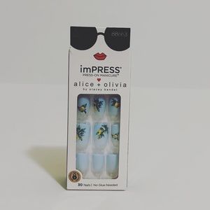 KISS imPRESS Press-On Manicure × Alice + Olivia Nail Kit Lemonade